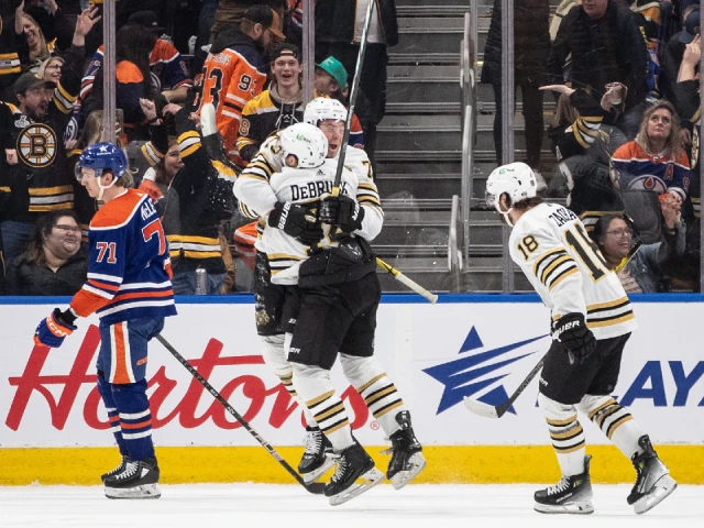 McAvoy scores OT winner as Bruins edge Oilers in back-and-forth scoring affair