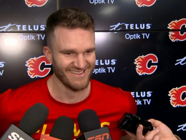 ‘Just trying to get the PIMs up, that’s all’: Flames’ Huberdeau on getting under Ekholm’s skin