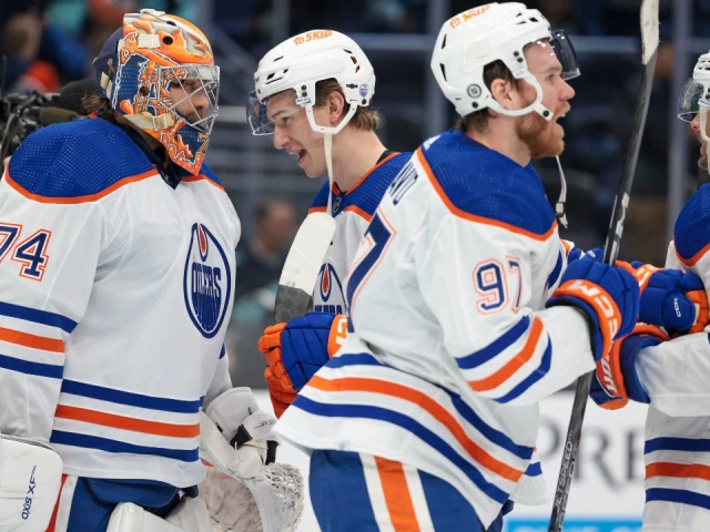 Oilers look back on track as Skinner leads team to patient, professional win