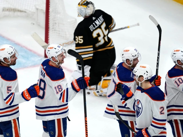 Oilers go toe-to-toe with feared Bruins, then beat them at their own game