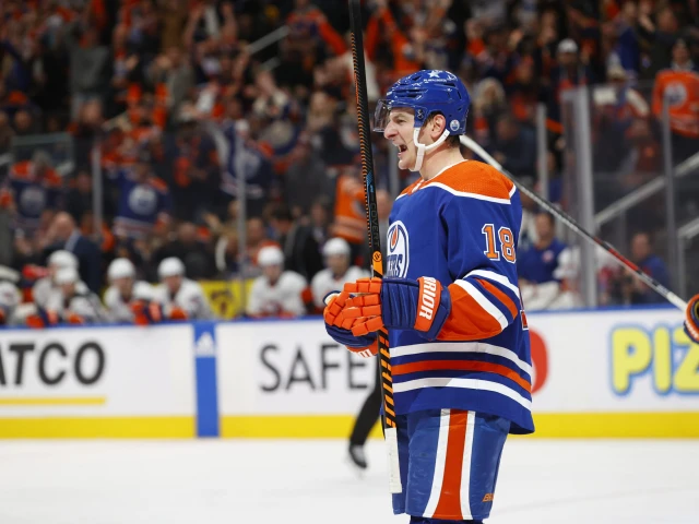 Edmonton Oilers’ Zach Hyman hits 50-goal mark for first time in career