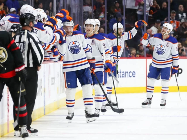 Oilers’ Zach Hyman scores his 50th goal of season in loss to Senators