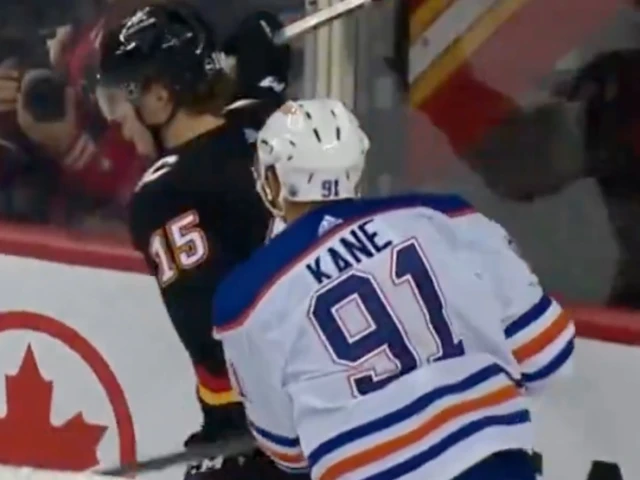 Oilers' Kane given max fine by NHL for slashing Flames player