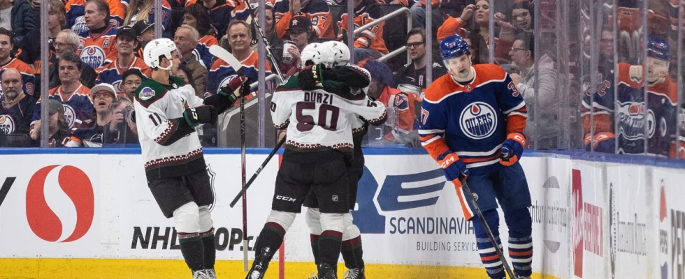 Maccelli scores OT winner as Coyotes edge McDavid-less Oilers