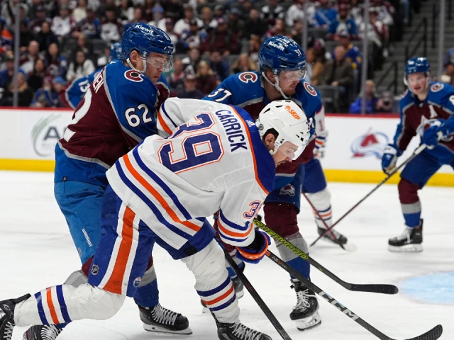 MacKinnon breaks franchise’s single-season points mark as Avalanche beat Oilers