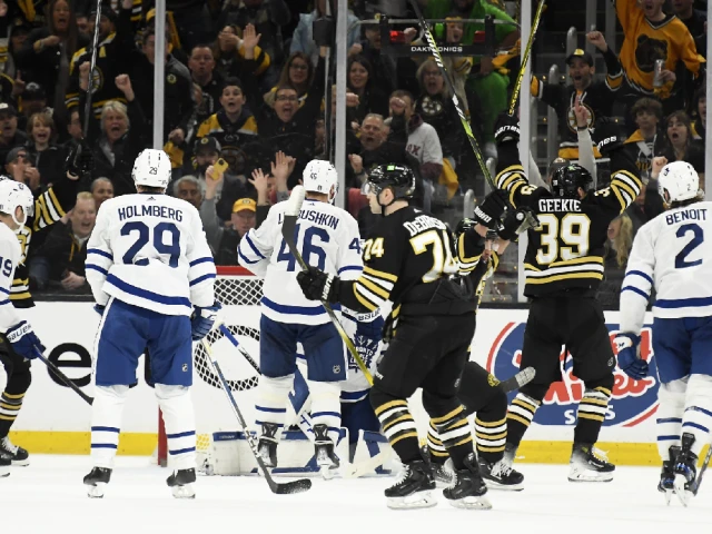 NHL Notebook: Leafs recognize concerns following 5-1 loss to Bruins and Referee Steve Kozari returns after injury for Playoffs