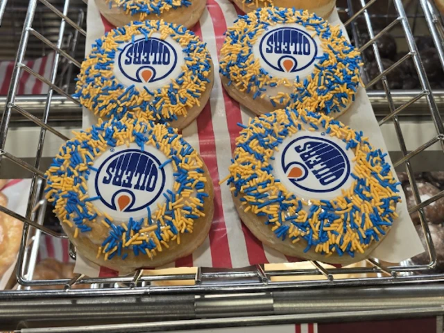 Calgarians are losing it after Tim Hortons sells Oilers donuts in the city
