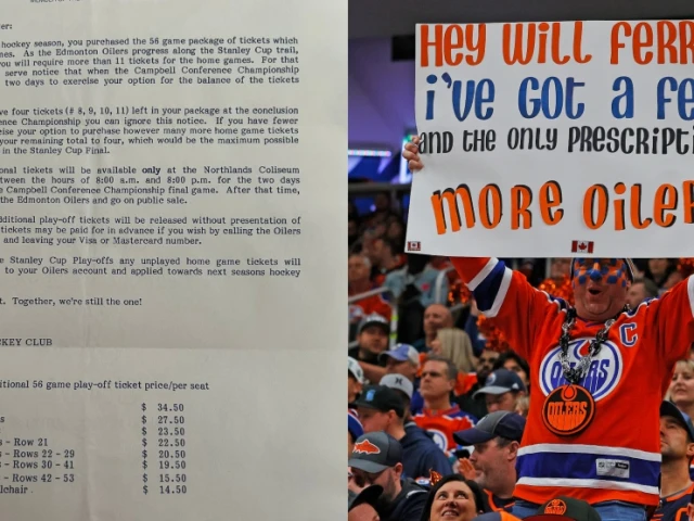 Oilers fans can’t believe how cheap playoff tickets were in the 1980s