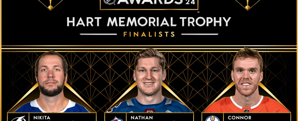 Kucherov, MacKinnon, McDavid named finalists for the 2024 Hart Trophy