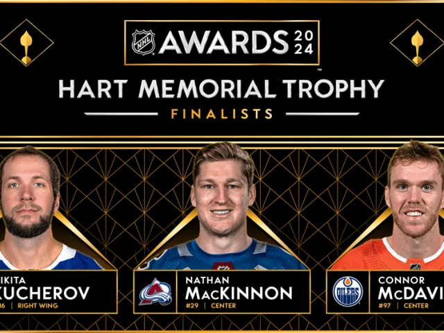 Kucherov, MacKinnon, McDavid named finalists for the 2024 Hart Trophy